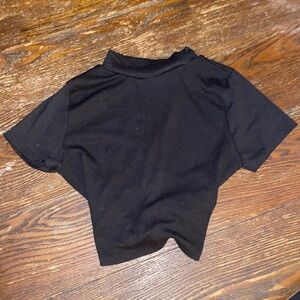 Black crop top
